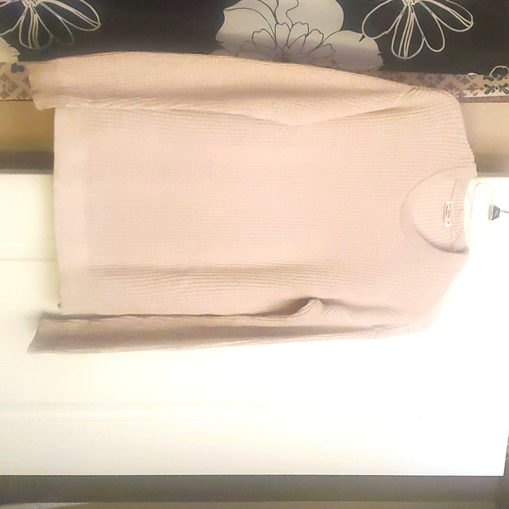 Cotton:On Beige knit sweater, Medium